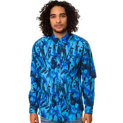 炫酷！Nike Men's SB shirt-Blue男士蓝色迷彩衬衫