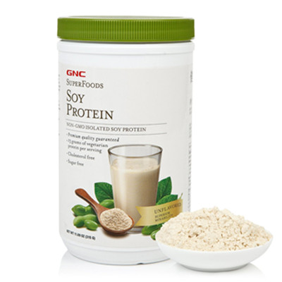 健身必备！GNC健安喜纯正大豆蛋白粉(无糖无味)315g