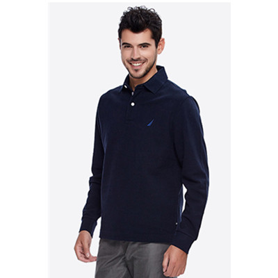 双11预告！Nautica诺帝卡长袖POLO衫KC43000