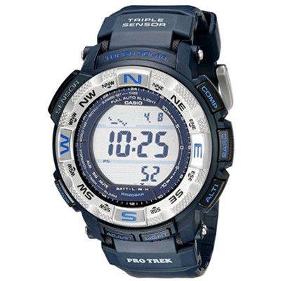 再降！CASIO卡西欧PRG-260-2CR三重感应器 太阳能多功能手表