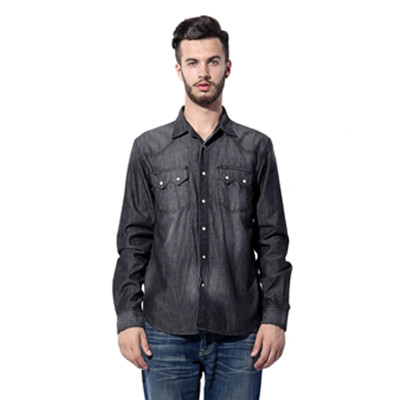 牛仔风！Lee男式长袖休闲衬衫L13340F45P06