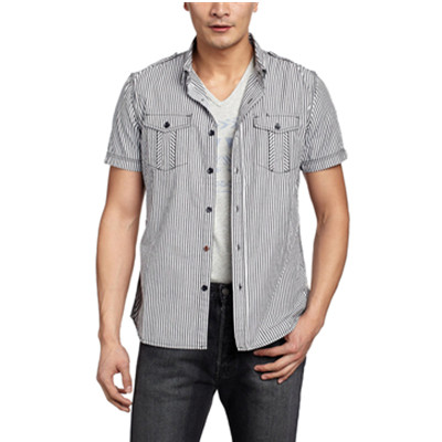 新低！Chevignon男式短袖休闲衬衫2CV8288320738140