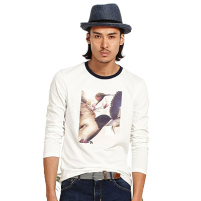 小降！马克华菲男式长袖T恤7151207114001