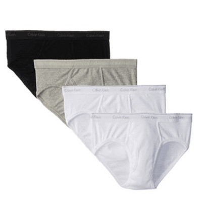 超低价格！Calvin Klein 男士 4 件装纯棉经典款低腰内裤