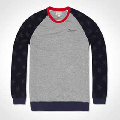 双11预告！CONVERSE匡威星星印花插肩袖厚套头衫09079C