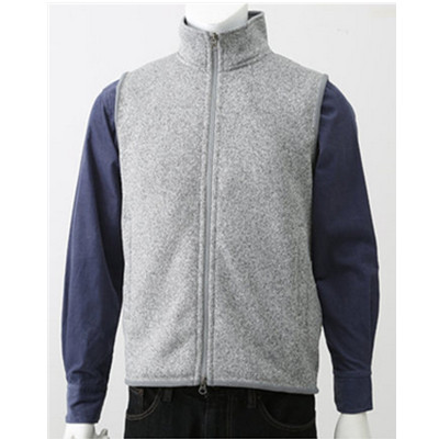 双11预告！MUJI无印良品男式抓绒双拉链背心