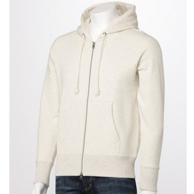 双11预告！MUJI无印良品男式毛圈棉双拉链卫衣