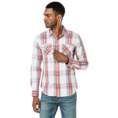 双11预告！Levi's李维斯男士长袖格子衬衫65884-0043