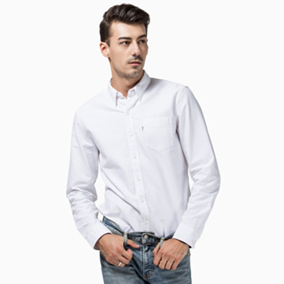双11预告！Levi's李维斯男士尖领长袖衬衫65824-0180