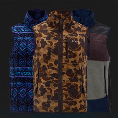 双11预告！Columbia哥伦比亚户外休闲抓绒保暖背心PM1052