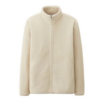 双11预售！优衣库 男装 摇粒绒拉链茄克 124663