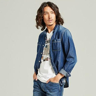 双11预售！Lee男士长袖牛仔衬衫L15031AU22FL