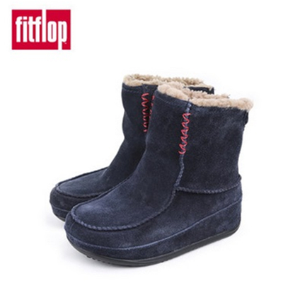 双11预售！Fitflop 英国潮牌 厚底反绒皮 保暖女士短靴