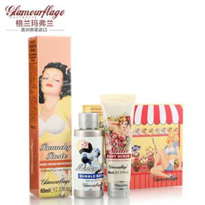 双11预售！格兰玛弗兰手护天使套装（护手霜+泡泡浴露+去角质霜）