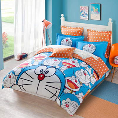 双11预售！LOVO 乐我家纺 卡通儿童纯棉四件套床品