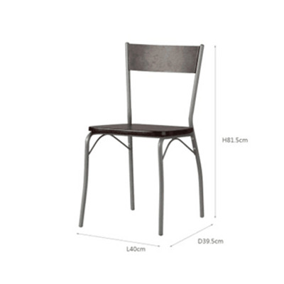 超低价格！好事达 宜祥餐椅两张 钢木餐椅会议椅靠背椅 2658