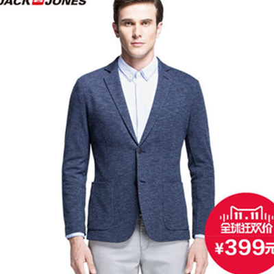 双11好价！杰克琼斯休闲西装外套E|214308035