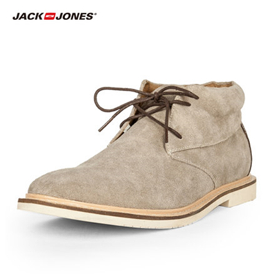 双11好价！杰克琼斯翻绒牛皮休闲皮鞋|21535M011
