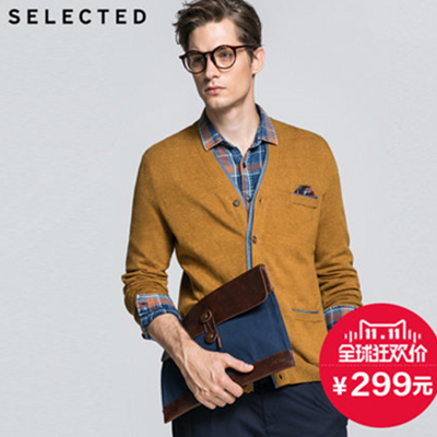 双11好价！SELECTED思莱德男针织开衫F|414324015