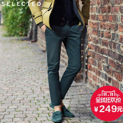 双11好价！SELECTED思莱德莱卡锥版型男休闲长裤F|414326009