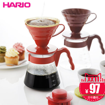 双11好价！HARIO VCSD-02CBR 滤滴式咖啡壶