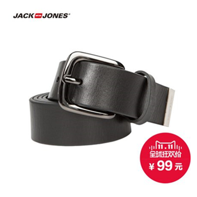 双11好价！杰克琼斯商务窄腰带E|214477002