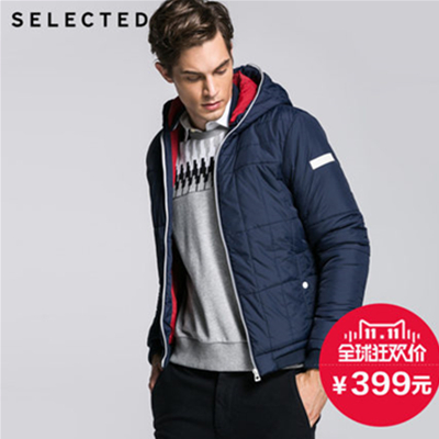 双11好价！SELECTED思莱德男士多色百搭连帽棉服F|415122002