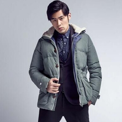 双11特惠！美特斯邦威2015冬装新款男短款羽绒服601180