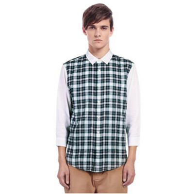 英伦风！Trendiano 男式 中袖衬衫 3121010330947