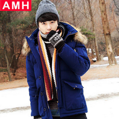 超实惠！AMH新款纯色男羽绒服外套QU4398