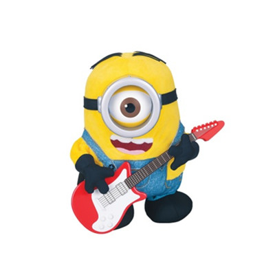 卑鄙的我 毛绒玩具 电影周边 可唱歌爱弹吉他的斯图尔特stuart