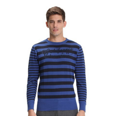 双色可选！七匹狼 男式 长袖圆领针织套头衫 171210801003