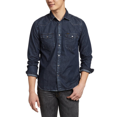 牛仔风！Lee男式休闲衬衫L14597H55W77