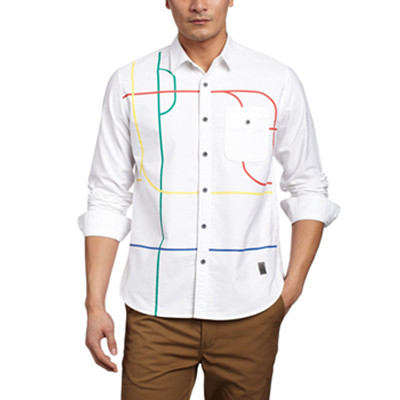 清新时尚！Lee男式都市骑士系列长袖休闲衬衫L14089J45K14