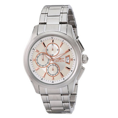 近期好价！INVICTA Specialty系列计时码银面石英男表 1481