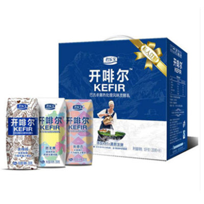 好喝不贵！君乐宝开啡尔私人订制装风味发酵乳200g*8