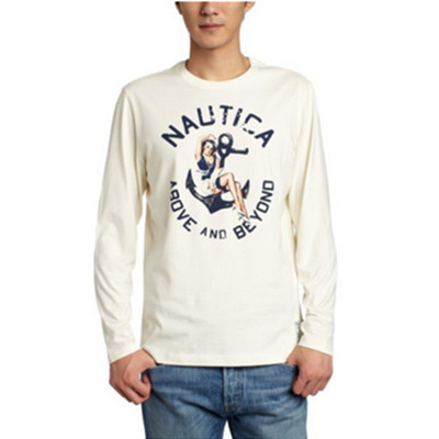 秋季单品！Nautica诺帝卡男式长袖T恤V43103
