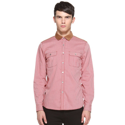 帅气减龄！Trendiano男式长袖衬衫3124010710943