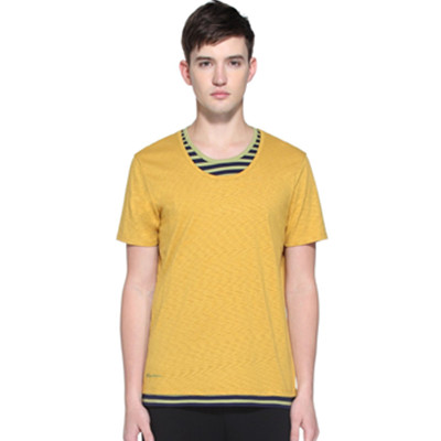 真清仓！Trendiano男式假两件短袖圆领T恤3123022340470