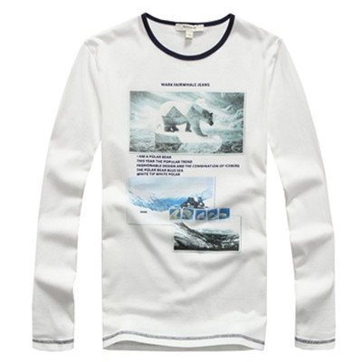 低于淘宝！Mark Fairwhale马克华菲男式长袖T恤7144207160