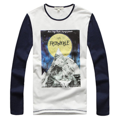 秋装好价！Mark Fairwhale马克华菲男式长袖T恤7144207166