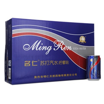 全网好价！名仁苏打汽水（柠檬味）330ml*24 整箱