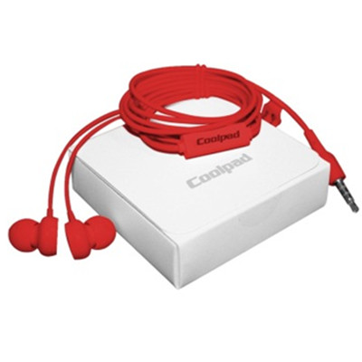 原厂配件！酷派Coolpad原装入耳式立体声线控彩虹耳机C16