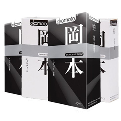 原装进口！Okamoto冈本避孕套三合一10只*2盒+纯10只*2盒