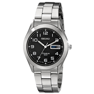 黑五来了！Seiko SGG711 精工男士钛钢石英手表