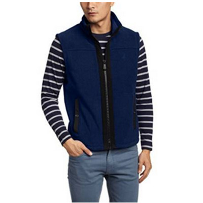 四色可选！诺帝卡 男式 经典全开襟针织背心 KC43030