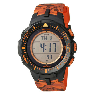 黑五来了！CASIO PRG-300CM-4CR三重感应器 太阳能多功能手表