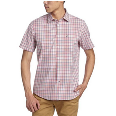 近期好价！诺帝卡男式短袖休闲衬衫W51223SEC