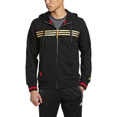 运动休闲！阿迪达斯G CNY FZ HOODY男式针织茄克