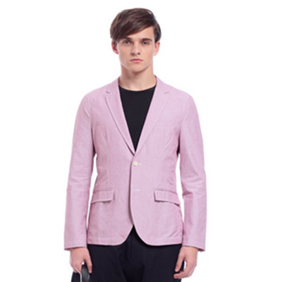 六折感恩！Trendiano 男式 潮英伦薄款纯棉格子长袖西装外套